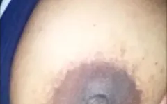 Midnight Boobs Show in Bed