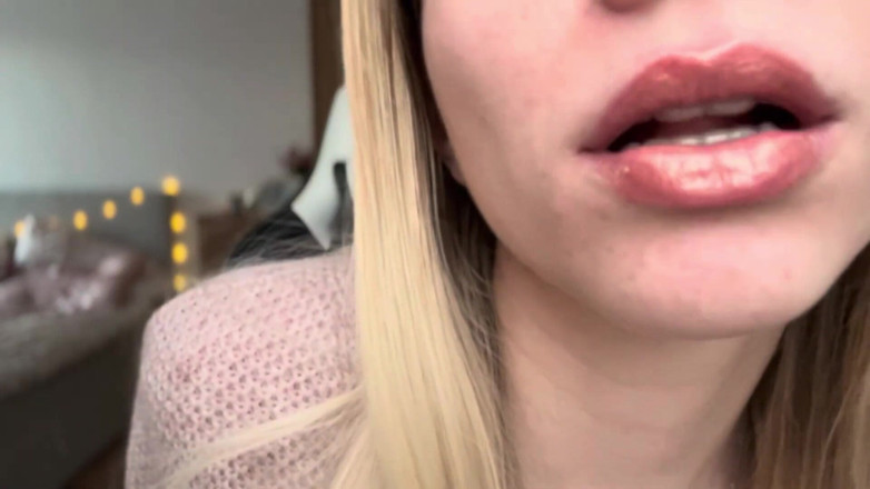 Goddess_Bella_Rae: Ústa zní, žádné mluvící asmr