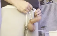 Trying on my new leggings and jacking off