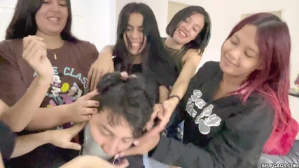 Selfgags femdom bondage: Total Control: Bound Femdom Experience with the Handgag Squad