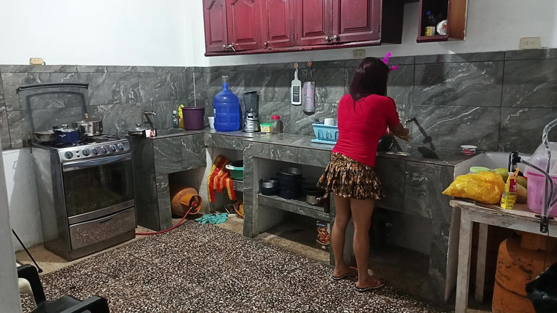 Goky: Perverted Neighbor Shows Everything While He Is There