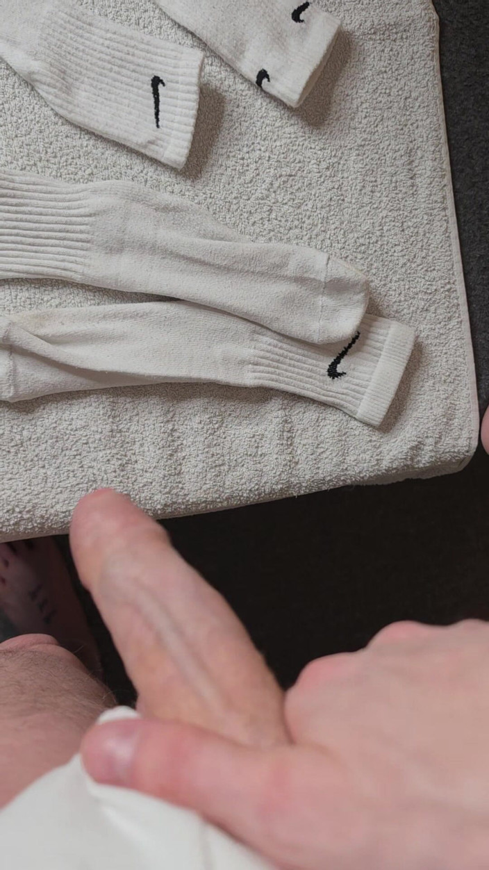 Twotwinkhusbands: Zamówione: 2x pary używanych spust nasączone białe skarpetki Nike