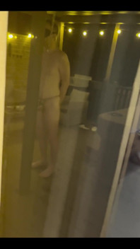 Chained Rod up Outside Naked