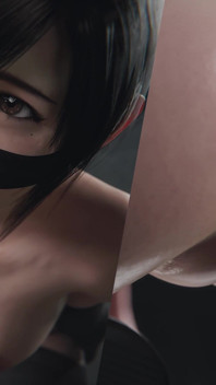 Yuffie ไฟนอล แฟนตาซี 7 - บริการอมควยเลอะเทอะเปียก [เฉพาะหน้ากากเวอร์ชั่น 4K]