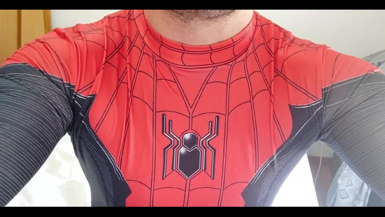 DanielWolfOK: Spiderman panjang semua air mani!