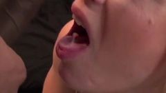 Dru Hermes sprays on Carmel Anderson&#039;s tits