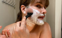 Brooke Casey: First Time Shaving My Facial Hair
