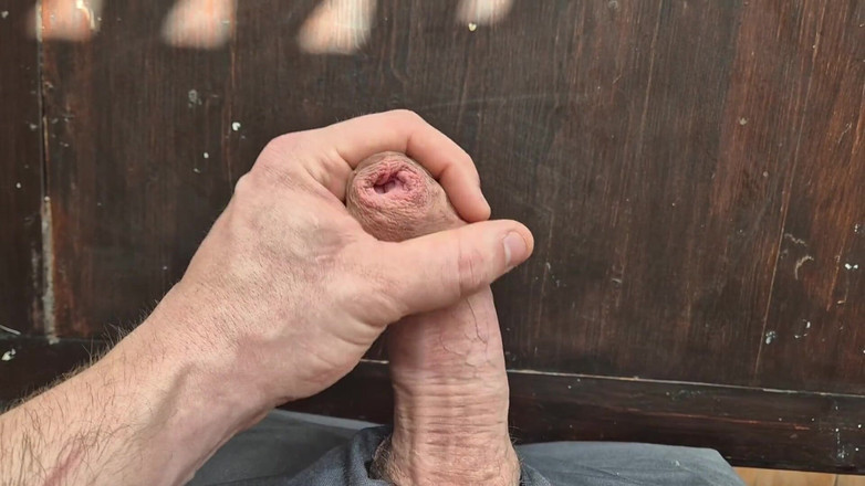 GloomyChase977: Phimosis Cock Cumming at Work!