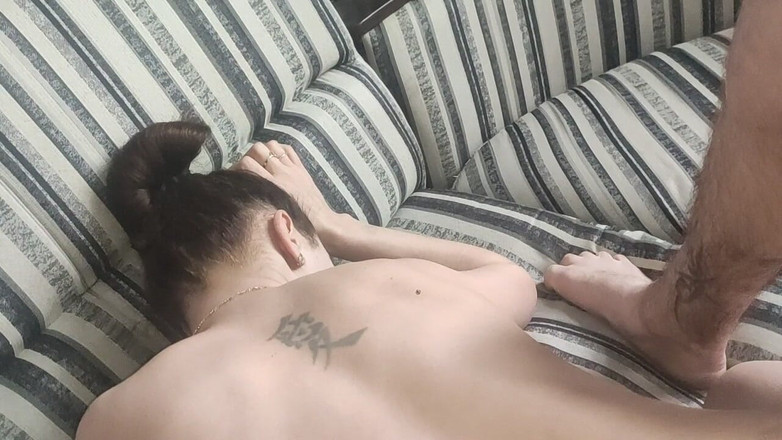 DirtyLubov: Doggy Style Anal on the Couch