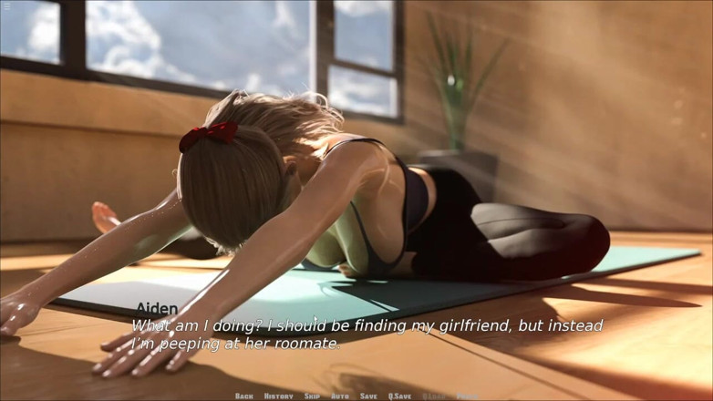Future Money Man: Ragazza tettona fa yoga e i suoi capezzoli scivola