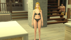 TheBlissfulSimmers: 至福の煮えたぎる浮気夫は、妻が家にいる間にメイドとセックスします
