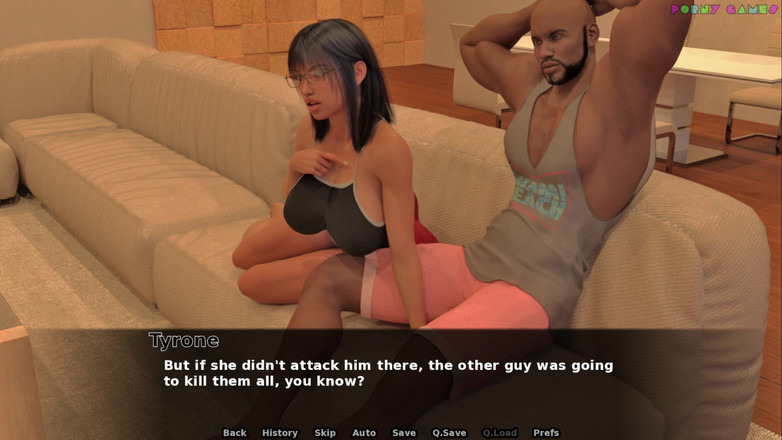 Porny Games: 私の彼女は3Pを望んでいます!by Sieglinnde - ホット赤毛サイズクイーン前髪別の男2