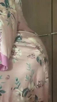 Fat Ass Black Stepaunty Stripteasing and Moaning