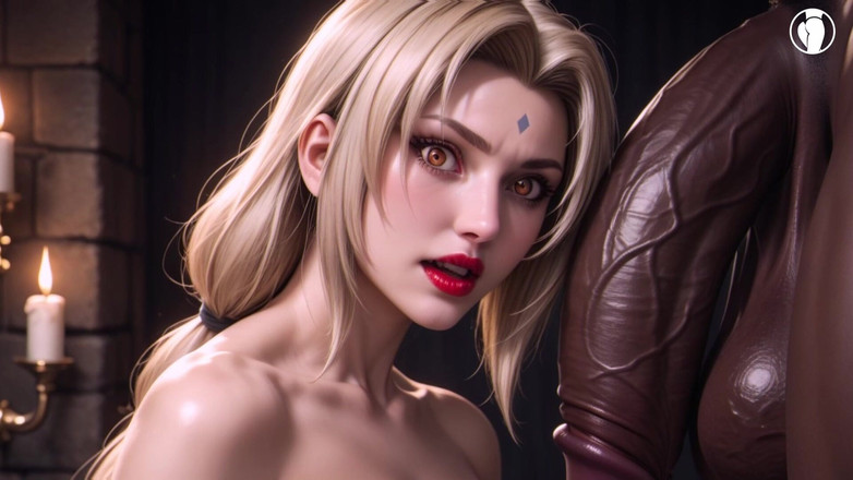 Croft AI Art: Bionda Prosperosa Scopata Da Un Cazzo Caldo - Ai Arte