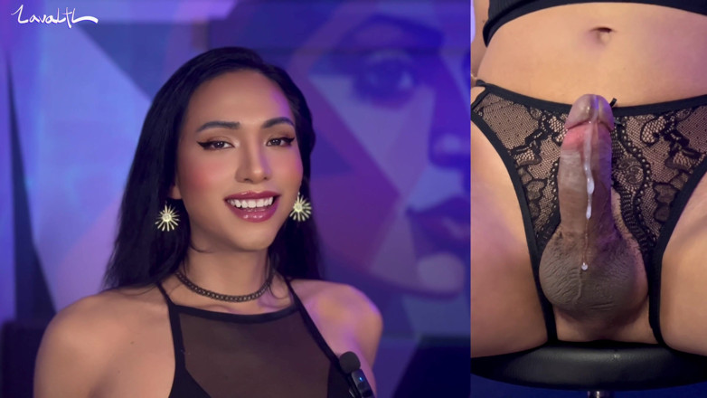 Lavala: 座ったまま2倍の精液ドリップ