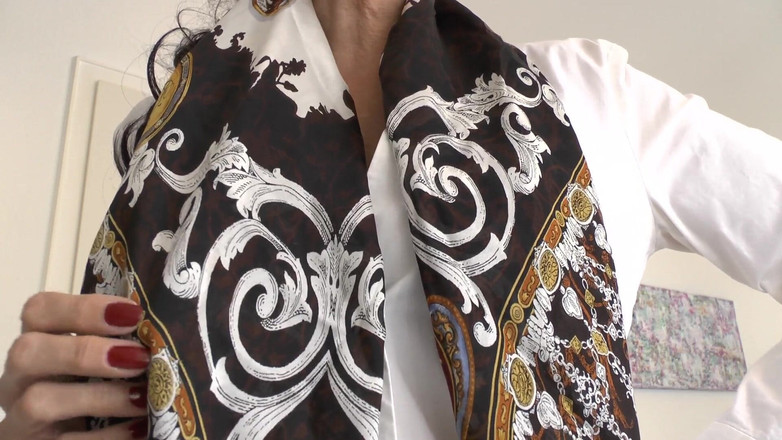 Lady Victoria Valente: Silk Scarf Fashion Show, JOI, Lady Victoria Valente