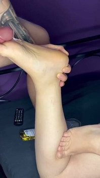 Footjob Handjob Creampie Compilation