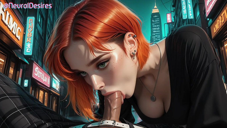 Neural Desires: Brudny mały wygląd ulicy syreny - wygenerowany przez Ai