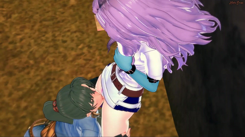 Hentai Smash: Florina hat lesbischen sex mit Lyn, reitet ihren strapon. Feuer...