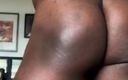 Black mature kinky muscle: Big Black Bodybuilder Butt Maintenance &amp;amp; Solo Dildo Ride