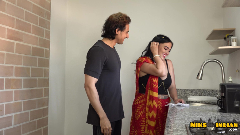 Niks Indian: Shy Big Boobs MILF Bhabhi Fucked Hard by Devar