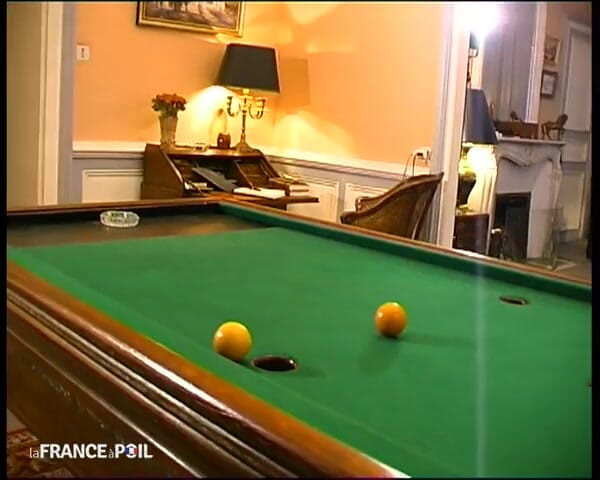French Family Secrets: A Rather Hot Pool Game for a Student and Her...