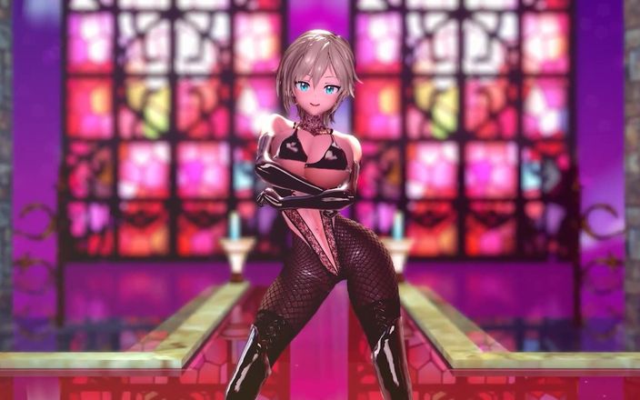 Mmd anime girls: Mmd R-18 anime cô gái khiêu vũ sexy clip 198