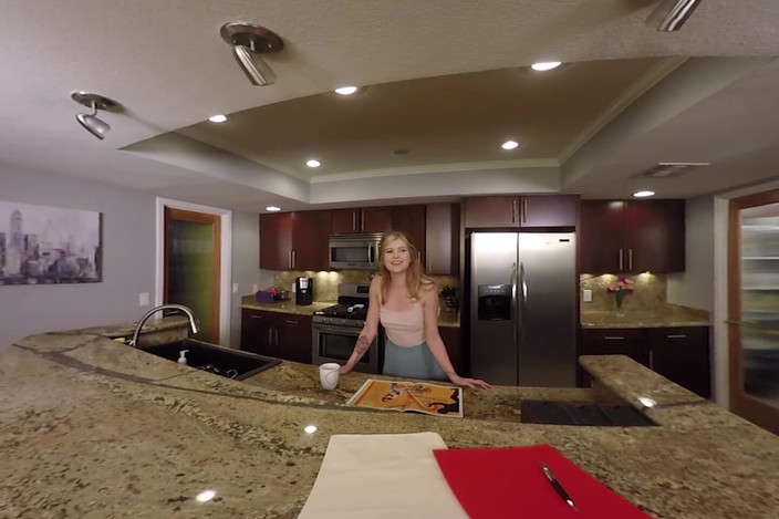 American Daydreams: Arya Fae Fucking in the Kitchen with Her Tattoos in...