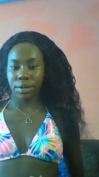 Chica negra se mamente fetiche