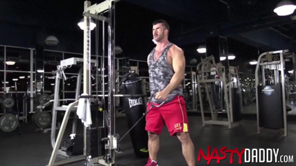 Nasty Daddy: Nasty Stepdaddy - Muscular Adam Kilian and Trenton Ducati Rimming