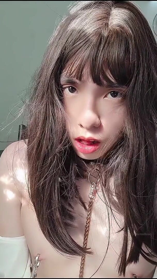Cute Asian Sissy Anal Cumshot (Ts Princess Rose)