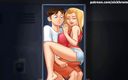 Cartoon Universal: Summertime saga parte 165 - bloccata con una bionda nello spogliatoio del...