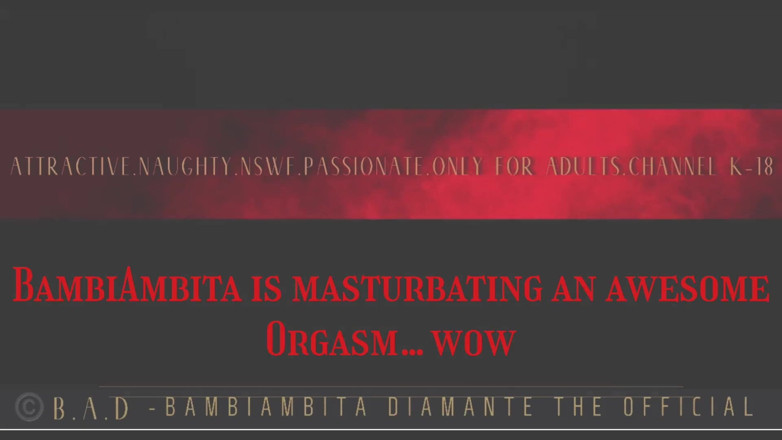 BambiAmbita: Bambi Ambita and a huge orgasm and with satisfyer