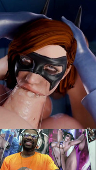 Huge Cock Futa Power Girl Fucks and Cums All Over Batwoman’s Cute Slutty Fucking Face