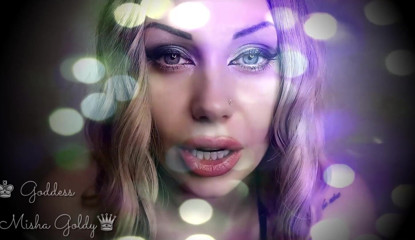 Goddess Misha Goldy: My strong gaze makes you dumb! Mesmerizing eye contact & ASMR &...