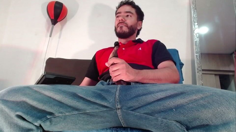 Tommhot: Jeans, Dick Out, and Masturbation with Food