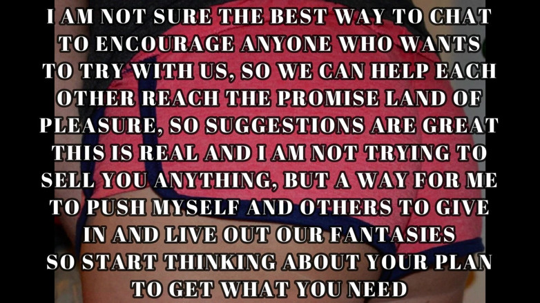 Gracie Love: My real sissy goals and dreams I need help with...