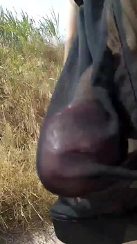 I Got Erect Wearing Sheer Boxers in Road