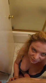 Stepson Films Stepmom Undress in The Bathroom Then Fucks Her to Help Her Self-Confidance