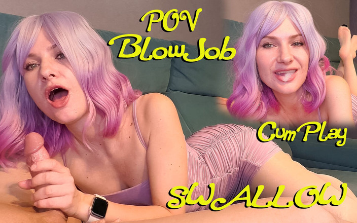 Laloka4you: Gentle and Beautiful Blowjob with Cum Playing in Mouth and...