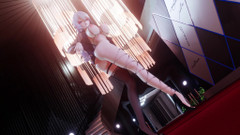 MikuMotion: [mmd]hot Pink einbeinige Bandage schwarze Seide