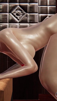 Sinnliche blonde silvia in einem roten kleid - reverse cowgirl anal doggystyle sex pOV creampie in enger muschi 3D hentai rule34 animation