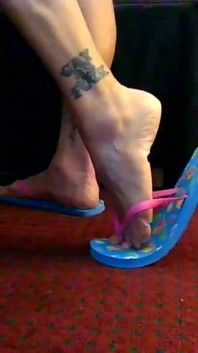 Zuckerstangen flip-flop fußfetisch