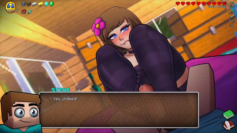 Alita: Hornycraft Minecraft Parodie - Jenny dává Stevovi sexy footjob pro diamant! (hentai...