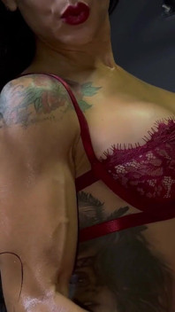 Red Lace and Powerful Biceps