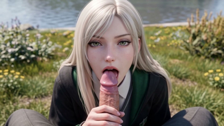 WaifuWorks: Aria the Elite Sorceress - Blonde Witch 3D Anime Fantasy POV
