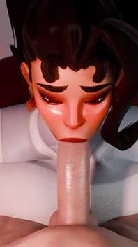 Overwatch, vendetta, schlampiger blowjob, pOV 3D-animation, regel34