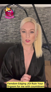 Femdom Edging JOI Ruin Your Orgasm for Me with Countdown.