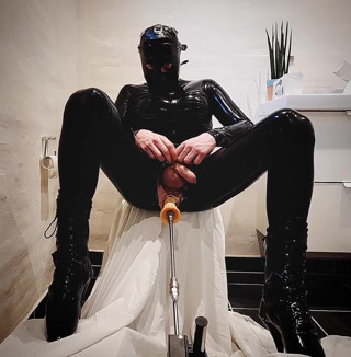 Hooded June: Hot Doll Gets Fuck by Machine and Cums