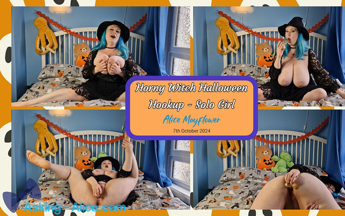 Alice_Mayflower_Scottish: Agățare de Halloween a vrăjitoarei excitate - fată solo